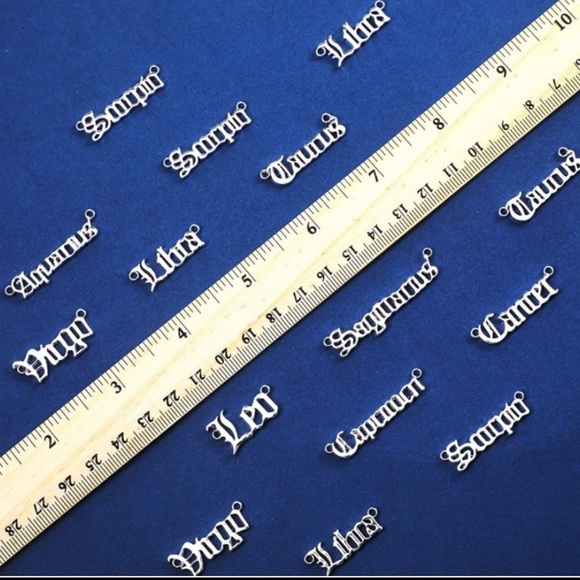 ♓️ Pisces zodiac necklaces .Set of 2 necklaces . zodiac sign & rhinestones - Picture 9 of 13